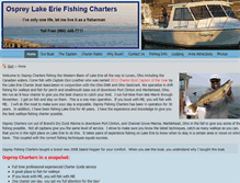 Tablet Screenshot of lake-eriecharters.com